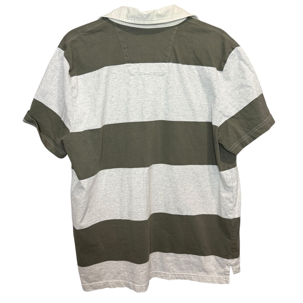 Nautica Men's Striped Polo Shirt - Gray and Green size‎ Large - Picture 6 of 6